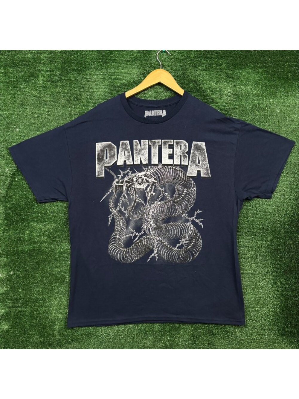 Pantera Skeletal Snake Thrash Metal Band T-Shirt Size Large